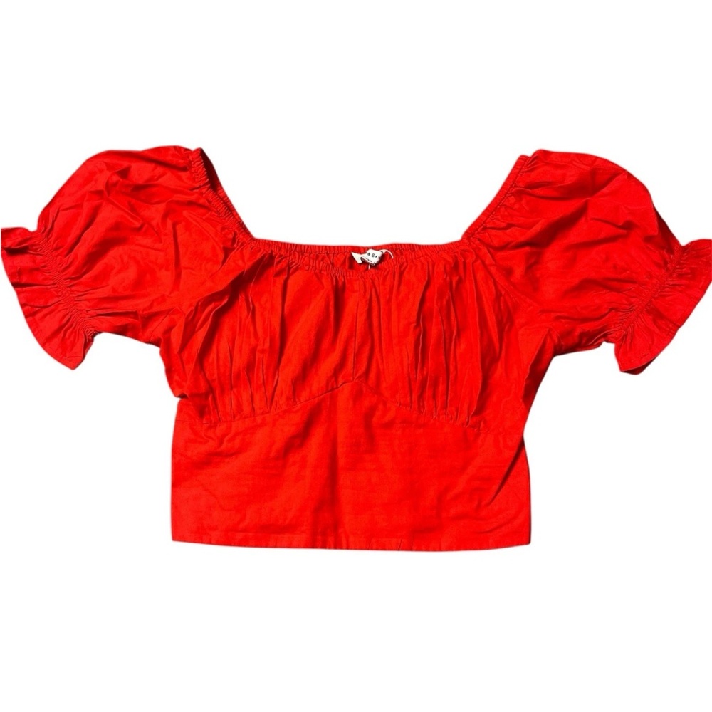 Sim & Sam Cropped Blouse Paolina Size Small